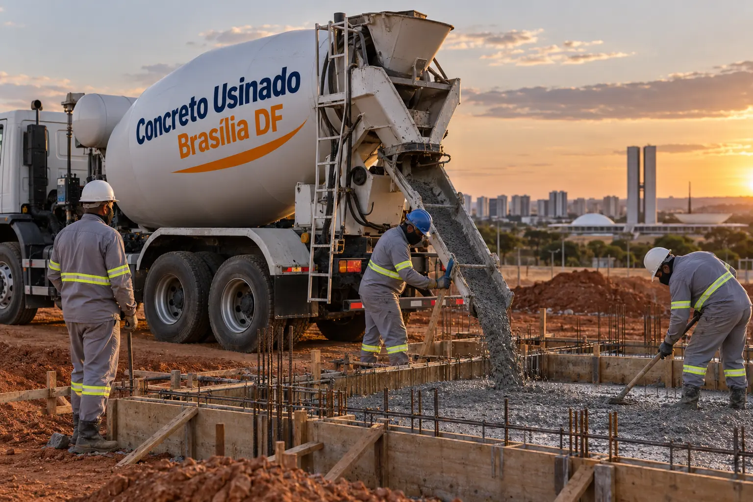 Bombeamento de concreto em Sudoeste e Octogonal - Concreto Usinado Brasília DF