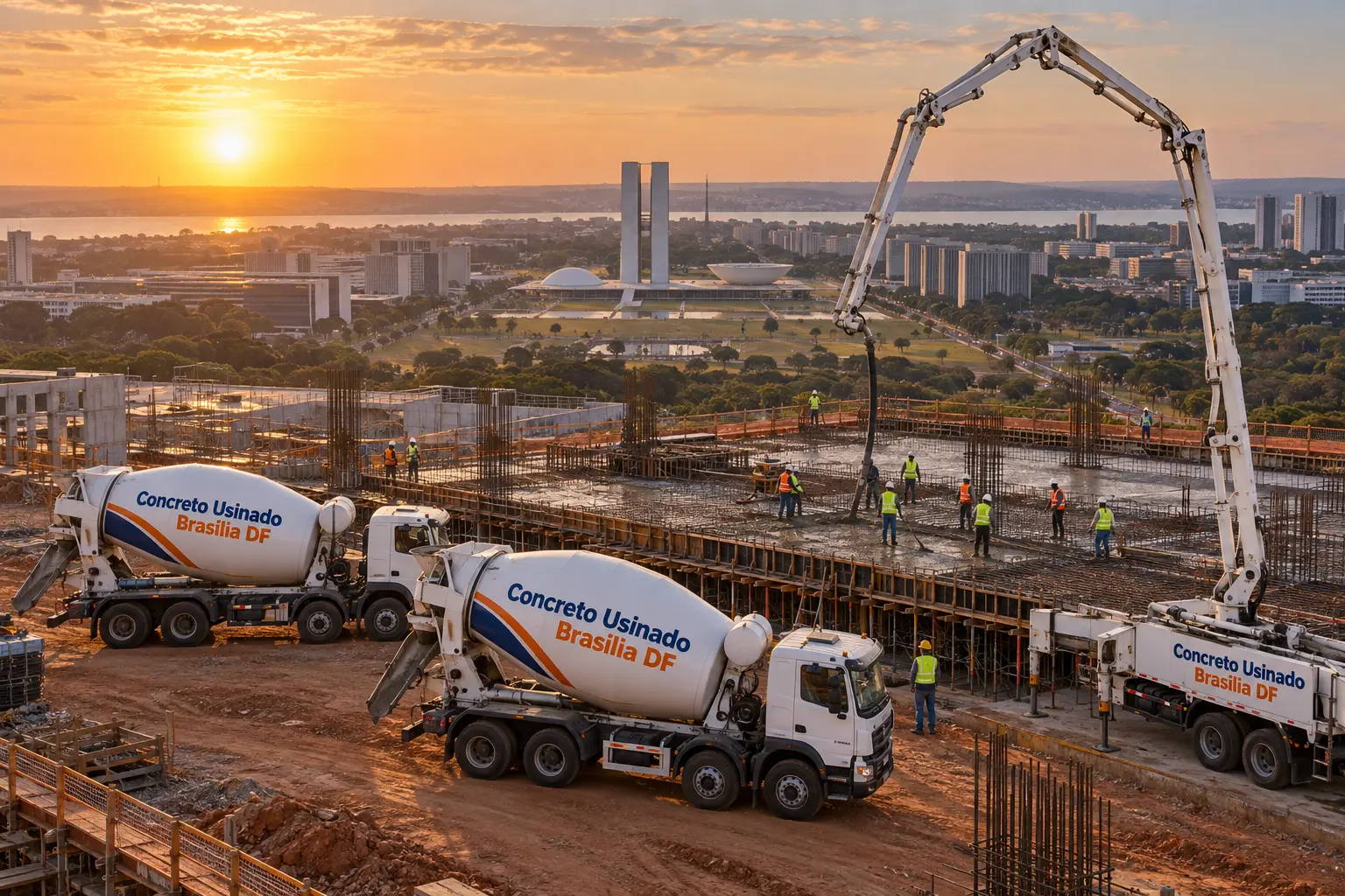 Concreto com brita 0 em Gama - Concreto Usinado Brasília DF
